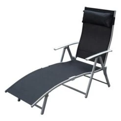 Outsunny Steel Fabric Outdoor Folding Chaise Lounge Chair Recliner With Portable Design & 7 Adjustable Backrest Positions -Outdoor Garden Store GUEST 000679b3 b50c 41b3 b6fd 49827ba2f8a4