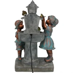 Sunnydaze Decor Sunnydaze 30"H Electric Polyresin Boy And Girl At Bird Bath Outdoor Water Fountain -Outdoor Garden Store GUEST 01850cb9 4c9d 457a 977e 58fb3e451834