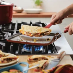 Rachael Ray Cook + Create Aluminum Nonstick Square Stovetop Griddle Pan 11" Red 13 Rachael Ray Cook + Create Aluminum Nonstick Square Stovetop Griddle Pan 11" Red -Outdoor Garden Store GUEST 01f8f7c3 30dc 4c51 bd6e 6e352695196d