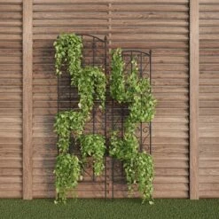 Garden Trellis - Set Of 2 Metal Panels With Decorative Scrolls - Fencing For Climbing Vines, Roses, Potted Plants, And Flowers By Pure Garden (Black) -Outdoor Garden Store GUEST 025d8119 afa8 4b4f a2f5 53f0e9c681cb
