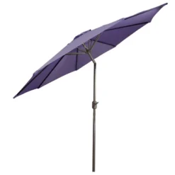Northlight 9ft Outdoor Patio Market Umbrella With Hand Crank And Tilt - Purple -Outdoor Garden Store GUEST 02808348 bfb7 485c 84cc 0c234c5a79db