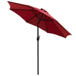 Emma And Oliver 9' Outdoor Patio Umbrella-Crank & Tilt Function - 1.5" Diameter Steel Pole -Outdoor Garden Store GUEST 02895854 a18f 4961 8e8b fdb0d1baefdc