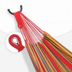 SUGIFT 2-Person Portable Brazilian-Style Cotton Double Hammock With Stand Set With Storage Bag 7 SUGIFT 2-Person Portable Brazilian-Style Cotton Double Hammock With Stand Set With Storage Bag -Outdoor Garden Store GUEST 02efc94b 5936 4573 a2e0 ddf9d8c3bc9f