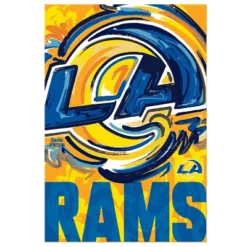 Evergreen NFL Los Angeles Rams Garden Suede Flag 12.5 X 18 Inches Indoor Outdoor Decor