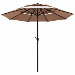 10' X 10' Double Vented 3-Tier Patio Market Table Umbrella - Wellfor -Outdoor Garden Store GUEST 03a754bd 8133 43d8 b497 d43500a37eb9