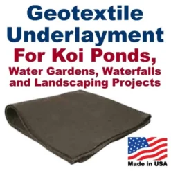 UnderGuard 5 Foot Wide Polypropylene Nonwoven Geotextile Underlayment Protective Liner For Koi Ponds, Water Features, And Landscaping, 50 Foot Roll -Outdoor Garden Store GUEST 03b3f137 07f0 47e5 b7b8 0b357f3a4238