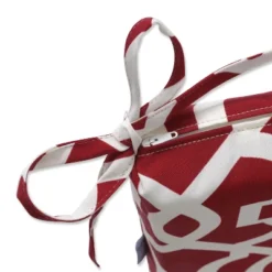 New Geometric 2pc Indoor/Outdoor Squared Corners Seat Cushion - Pillow Perfect