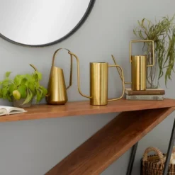 Set Of 3 Glam Metal Tall Planters Gold - Olivia & May -Outdoor Garden Store GUEST 04bf7c97 9714 4fce 9e19 0add2ab12251