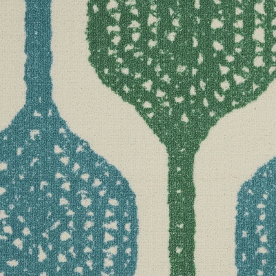 Waverly Sun N Shade SND70 Aqua Indoor/Outdoor Area Rug 4 Waverly Sun N Shade SND70 Aqua Indoor/Outdoor Area Rug - Image 4