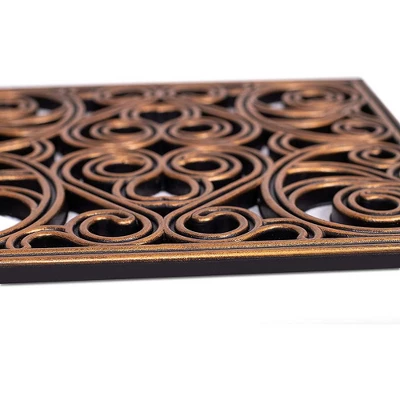 BirdRock Home Rubber Stepping Stone Tiles - 12 X 12" - Set Of 3 - Copper 1 BirdRock Home Rubber Stepping Stone Tiles - 12 X 12" - Set Of 3 - Copper