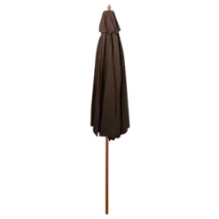 Northlight 8.5ft Outdoor Patio Market Umbrella With Wooden Pole, Brown -Outdoor Garden Store GUEST 06ea56e3 da7b 4bfe 8db9 d5b9720904c3