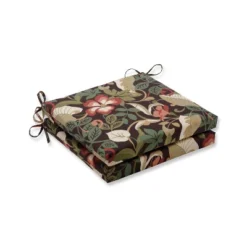 2pc Outdoor Chair Cushions - Brown/Green Floral - Pillow Perfect -Outdoor Garden Store GUEST 088d1cac a51e 4723 873a d1c94ec34ae2
