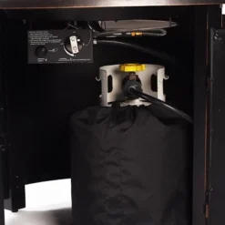 Oakland Living 5pc Deep Seating Aluminum Outdoor Patio Fire Pit Dining Set With 44" Round Fire Table & Swivel Rocking Chairs Copper -Outdoor Garden Store GUEST 08a687c1 5521 4c76 a295 4117aba27248