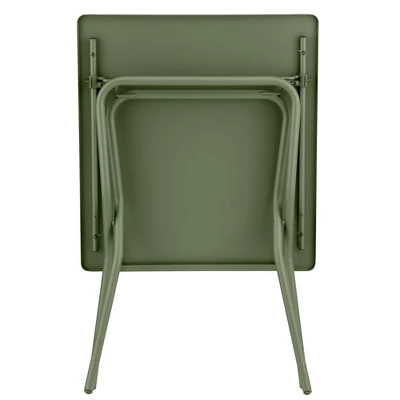 Lafuma Balcony II Colorblock Steel Compact Square Folding Multipurpose Accent Table For Outdoor Backyard Patios And Decks, Moss 1 Lafuma Balcony II Colorblock Steel Compact Square Folding Multipurpose Accent Table For Outdoor Backyard Patios And Decks, Moss
