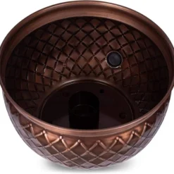 BirdRock Home Decorative Water Hose Pot - Copper - Drainage Hole - Group -Outdoor Garden Store GUEST 09772c9e 4a2d 4c3a 99a0 9c714e12671b