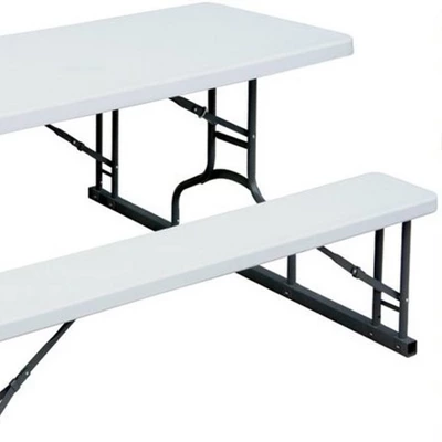 Plastic Development Group 6 Foot Indoor Outdoor Picnic Table With Steel Frame For Parties, Holidays, Weddings, And Crafts, White 1 Plastic Development Group 6 Foot Indoor Outdoor Picnic Table With Steel Frame For Parties, Holidays, Weddings, And Crafts, White