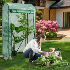 Costway 39'' X 20'' X 67'' Walk-in Garden Greenhouse Hot House Tomato Plant Warm House -Outdoor Garden Store GUEST 0aa22169 6671 4f1a bfef 49fc81d1a350