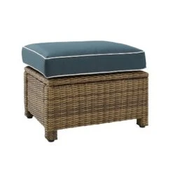Bradenton Outdoor Wicker Ottoman - Crosley -Outdoor Garden Store GUEST 0aaf267b 84fb 4c84 9e43 7a2635c1929b
