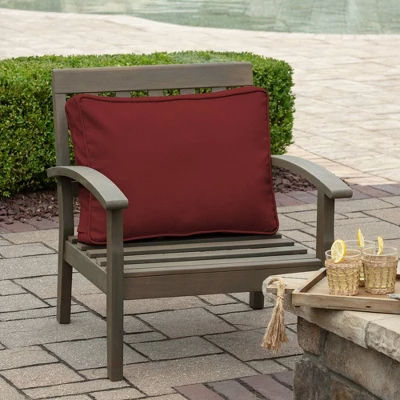 19" X 24" X 8" ProFoam Outdoor Plush Deep Seat Back Cushion Classic Red - Arden Selections 1 19" X 24" X 8" ProFoam Outdoor Plush Deep Seat Back Cushion Classic Red - Arden Selections