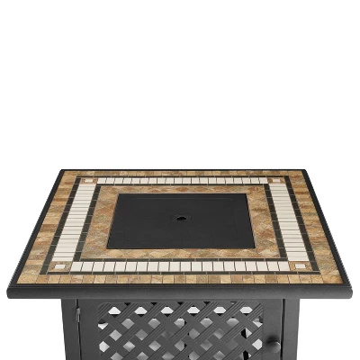 Bradenton 5pc Outdoor Wicker Armless Chair & Fire Table Set - Crosley 14 Bradenton 5pc Outdoor Wicker Armless Chair & Fire Table Set - Crosley - Image 14