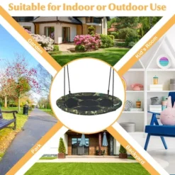 Costway 40'' Kids Flying Saucer Tree Swing Indoor Outdoor Play Set -Outdoor Garden Store GUEST 0c698a32 cfb8 4769 992f bf42f667a692