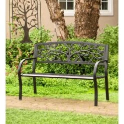 Plow & Hearth - Arched Metal Garden Trellis With Symbolic Tree Of Life Design, Weather-Resistant, Antique Copper -Outdoor Garden Store GUEST 0c9a1870 ab0c 4dee ab50 881d9f41d352