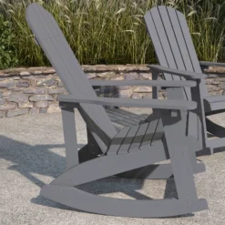 Merrick Lane Set Of 2 All-Weather Polyresin Adirondack Rocking Chair With Vertical Slats -Outdoor Garden Store GUEST 0ce4f278 8a76 4945 b0a4 6f5d772c5ae5