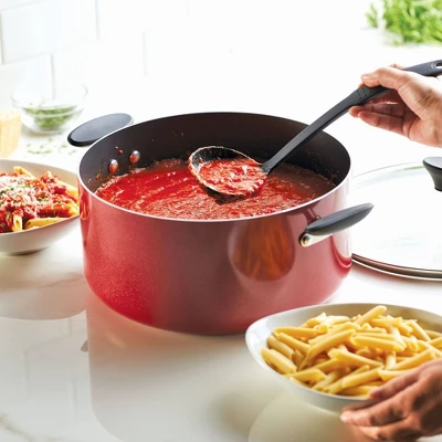 Farberware Reliance 10qt Aluminum Nonstick Wide Stock Pot Red 1 Farberware Reliance 10qt Aluminum Nonstick Wide Stock Pot Red