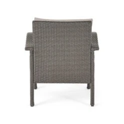 Keana 5pc Faux Rattan Club Chair & Fire Pit Chat Set - Christopher Knight Home -Outdoor Garden Store GUEST 0f168e18 25a6 48bc afd0 82ff58b22979