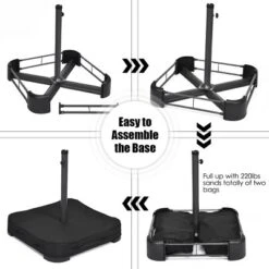 Costway 15Ft Patio Double-Sided Solar LED Market Umbrella Crank Base BeigeTanOrangeBurgundy 19 Costway 15Ft Patio Double-Sided Solar LED Market Umbrella Crank Base BeigeTanOrangeBurgundy -Outdoor Garden Store GUEST 0fc303ee 2bb4 48db b910 42980190816d