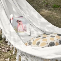 Outsunny Extra Large Boho Hammock With Macrame Tassel Fringe, Includes Carrying Bag, Indoor Outdoor Tree Hammock For Porch, Backyard, Camping, White 8 Outsunny Extra Large Boho Hammock With Macrame Tassel Fringe, Includes Carrying Bag, Indoor Outdoor Tree Hammock For Porch, Backyard, Camping, White -Outdoor Garden Store GUEST 105cb484 b3df 4d2c b584 03f64e0768b1