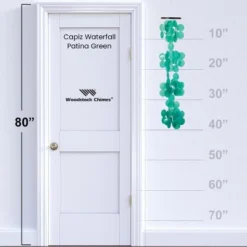 Woodstock Wind Chimes For Outside, Outdoor Decor, Garden And Patio Decor, Capiz Waterfall Wind Chime, 40'' Patina Green Wind Chimes (CWPG) -Outdoor Garden Store GUEST 106f9a7a 7d3f 4b41 8400 35bdcfb92a86