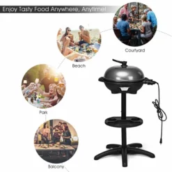 Costway Electric BBQ Grill 1350W Non-stick 4 Temperature Setting Outdoor Garden Camping -Outdoor Garden Store GUEST 11ebac14 d0e4 49ce a450 4f8e1949c9ac