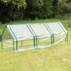 Gardenised Green Outdoor Waterproof Portable Plant Greenhouse With 2 Clear Zippered Windows -Outdoor Garden Store GUEST 124902e4 632e 4c4d 8f39 25daebe3fe5f