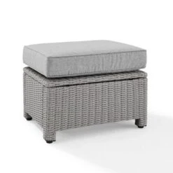 Bradenton Outdoor Wicker Ottoman - Crosley -Outdoor Garden Store GUEST 16d05e88 7756 4230 872a f39c95e46750