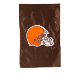 Evergreen NFL Cleveland Browns Applique House Flag 28 X 44 Inches Outdoor Decor For Homes And Gardens