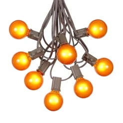 Novelty Lights 100 Feet G40 Globe Outdoor Patio String Lights, Brown Wire -Outdoor Garden Store GUEST 18691c72 0c23 4c3c b710 02abf7c7b438