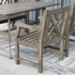 Azen 5pc Outdoor Reynard Durable Farmhouse Acacia Hardwood Dining Set Gray Wash 8 Azen 5pc Outdoor Reynard Durable Farmhouse Acacia Hardwood Dining Set Gray Wash -Outdoor Garden Store GUEST 19603db8 5632 4955 9515 3b0d4759cedf