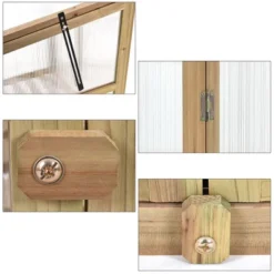 Costway Garden Portable Wooden GreenHouse Cold Frame Raised Plants Shelves Protection -Outdoor Garden Store GUEST 197910bf b1b7 45f3 ba23 7baeb09b69c1