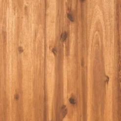 Galia 2pc Square Leg Acacia Wood Chair And Ottoman With Cushions - Brown - Saracina Home -Outdoor Garden Store GUEST 198e4c8b 1222 4154 9235 ee645024342e