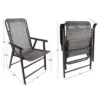 Pure Garden Folding Lounge Chairs – Portable Camping Or Lawn Chairs, Gray, Set Of 2