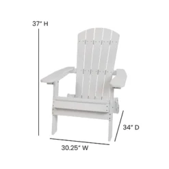 Flash Furniture Charlestown All-Weather Poly Resin Indoor/Outdoor Folding Adirondack Chair -Outdoor Garden Store GUEST 19f028ab f101 42a6 b8e8 047ff5a5f794