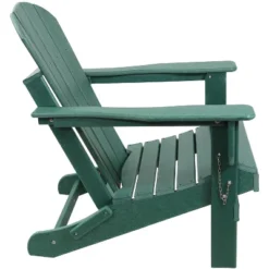 Sunnydaze Decor Sunnydaze Portable, Foldable, Outdoor Adirondack Chair - All-Weather Design - 300-Pound Capacity - 34.5" H -Outdoor Garden Store GUEST 1a20672f 161d 4515 b836 2839701fb0ff