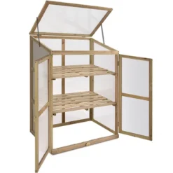 Costway Garden Portable Wooden GreenHouse Cold Frame Raised Plants Shelves Protection -Outdoor Garden Store GUEST 1a69333b 24f8 4e99 b9ae 587cf51f8236
