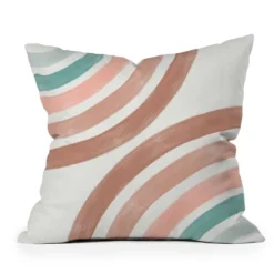 Emanuela Carratoni Double Retro Rainbows Outdoor Throw Pillow Orange - Deny Designs -Outdoor Garden Store GUEST 1a72d310 a982 4d3b 9fa2 530f16645f16