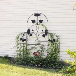 Achla Designs 90" Sunflower Decorative Iron Garden Trellis Black Powder Coat Finish 9 Achla Designs 90" Sunflower Decorative Iron Garden Trellis Black Powder Coat Finish -Outdoor Garden Store GUEST 1a81c7c3 5cd8 4200 9f80 81d3798849ec