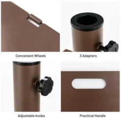 Costway 10ft Solar Lights Patio Umbrella Outdoor W/ 50 LBS Movable Umbrella Stand Red 18 Costway 10ft Solar Lights Patio Umbrella Outdoor W/ 50 LBS Movable Umbrella Stand Red -Outdoor Garden Store GUEST 1aa43e5e 4f9f 46f2 85ea e1ae91d906b1