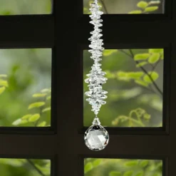 Woodstock Wind Chimes Woodstock Rainbow Makers Collection, Crystal Ultra Grand Cascade, 10.5'' Ice Crystal Suncatcher CCUI