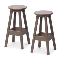 Aoodor Bar Stools Set Of 2, Backless Bar Chairs With Footrest, 29.5" Tall, For Living Room, Dining Room, Kitchen -Outdoor Garden Store GUEST 1bc77035 d0eb 41be 96fe accd79008dbe