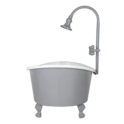 Antique Bathtub Planter Gray Metal - Foreside Home & Garden -Outdoor Garden Store GUEST 1d00f978 6204 41f1 a9c3 be6ac2b0f4c8